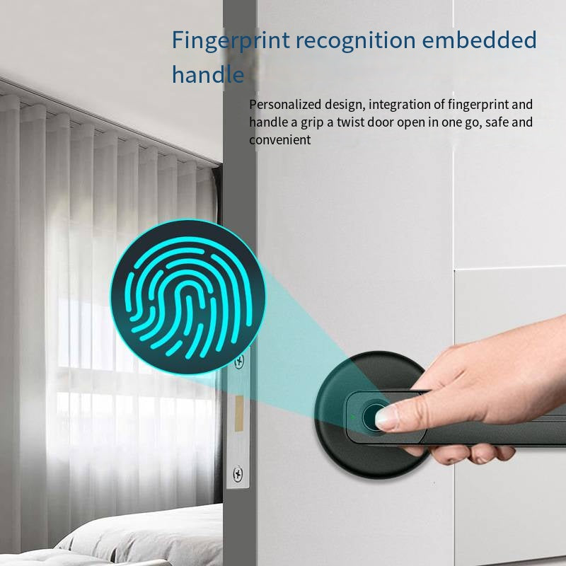 Cerradura Inteligente con Huella Digital para Puertas de Dormitorio y Oficina
